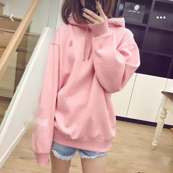 Pink Acne Studios Ferris Face Hoody Acne Studios Ferris Face Pink